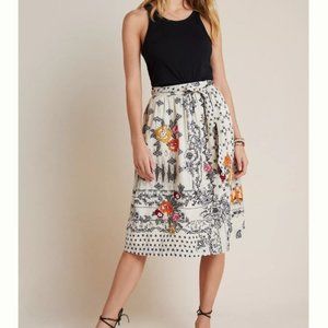 Anthropologie Vineet Bahl Devi Embroidered Skirt S